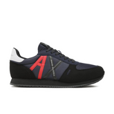 Armani Exchange Men’s Sneakers ECO-SUEDE Navy+Black